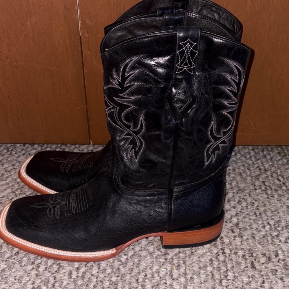 J.B. Dillon Ostrich Original Leather Boots - Picture 3 of 6
